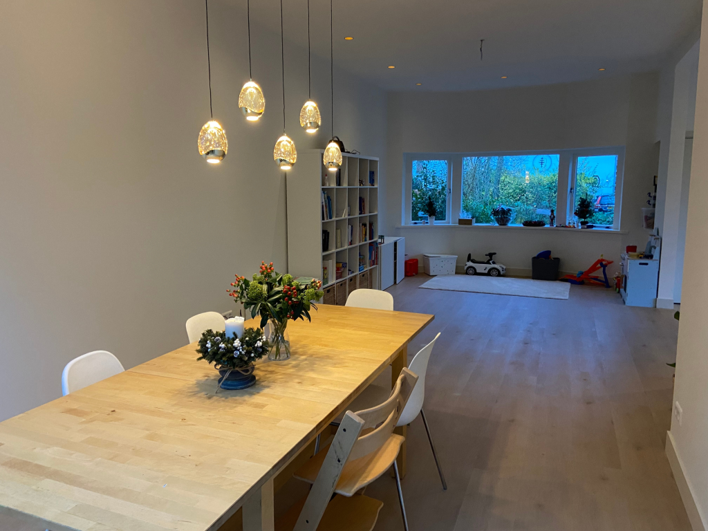 Renovatie eetkamer na foto.