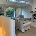 Renovatie woonkamer na foto.