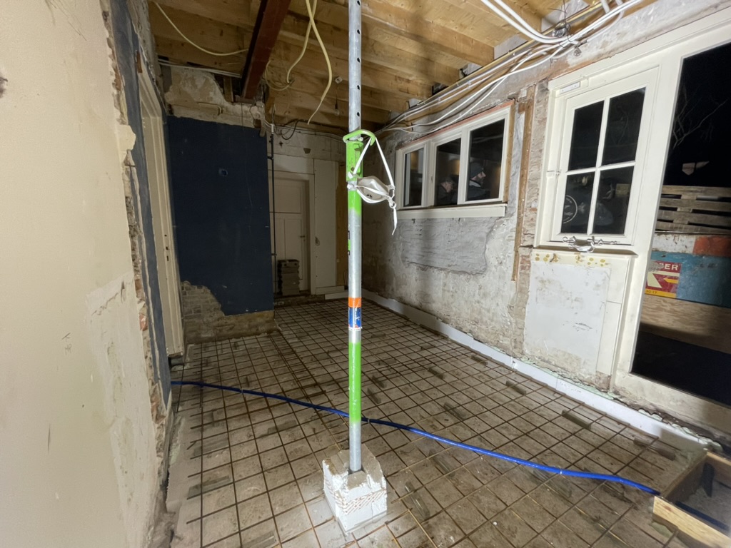 Verbouwing keuken Baarn tijdens foto