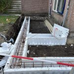 Uitbouw woning Soest tijdens foto