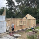 Nieuwbouw garage in Soest tijdens foto