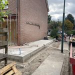 Uitbouw woning Soest tijdens foto