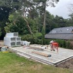 Nieuwbouw garage in Soest tijdens foto