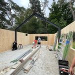 Nieuwbouw garage in Soest tijdens foto