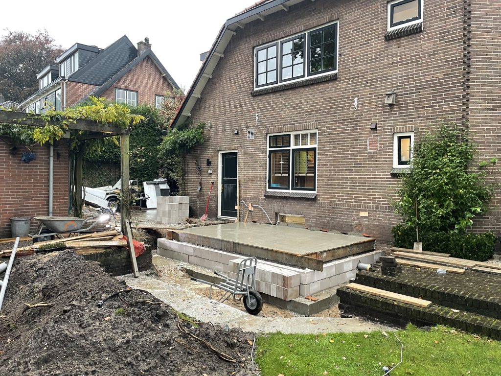 Uitbouw Hilversum tijdens foto