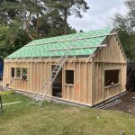 Nieuwbouw garage in Soest tijdens foto