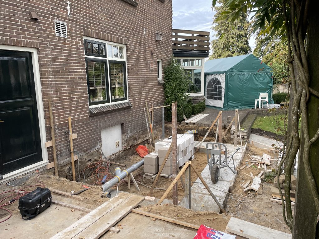 Uitbouw Hilversum tijdens foto