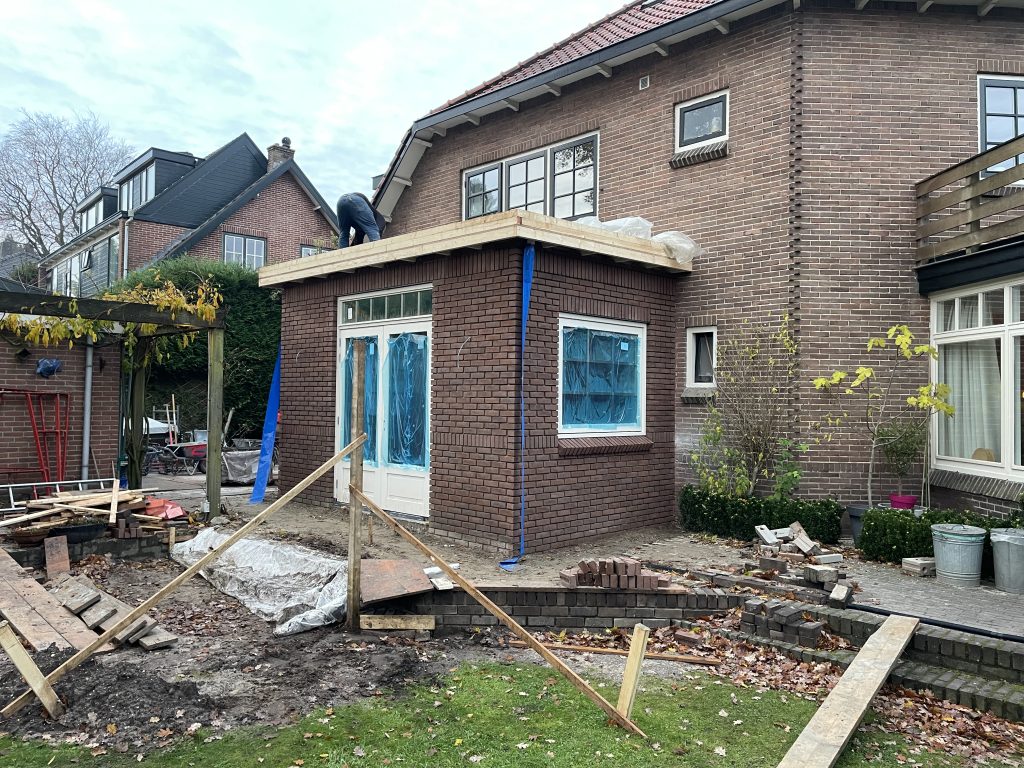 Uitbouw Hilversum tijdens foto