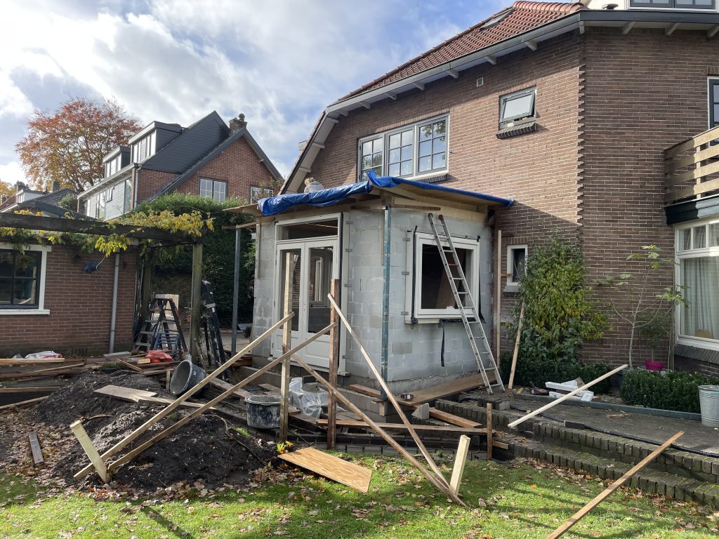 Uitbouw Hilversum tijdens foto